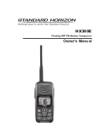 Предварительный просмотр 1 страницы Standard Horizon HX300E Owner'S Manual