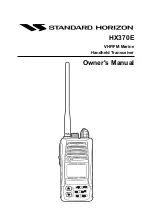 Standard Horizon HX370E Owner'S Manual предпросмотр