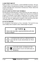 Preview for 8 page of Standard Horizon HX370E Owner'S Manual