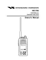 Предварительный просмотр 1 страницы Standard Horizon HX370S Owner'S Manual