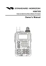 Preview for 1 page of Standard Horizon HX470S Owner'S Manual