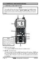 Предварительный просмотр 14 страницы Standard Horizon Hx750s Owner'S Manual