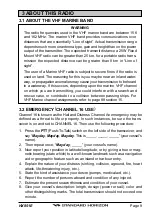 Предварительный просмотр 9 страницы Standard Horizon HX851E Owner'S Manual