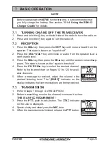 Предварительный просмотр 23 страницы Standard Horizon HX870E Owner'S Manual