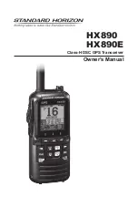 Standard Horizon HX890 Owner'S Manual предпросмотр