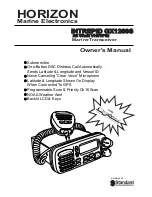 Standard Horizon INTREPID GX1260S Owner'S Manual предпросмотр