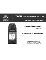 Standard Horizon MAGNUM NAV-40 Owner'S Manual preview