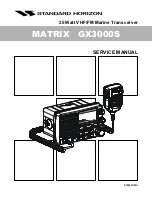 Предварительный просмотр 1 страницы Standard Horizon MATRIX GX3000S Service Manual