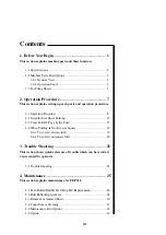 Preview for 5 page of Standard Horizon PF-P310 Operator'S Manual