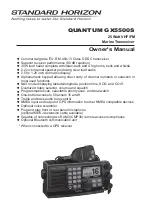 Standard Horizon QUANTUM GX5500S Owner'S Manual предпросмотр