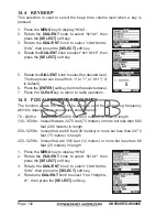 Предварительный просмотр 142 страницы Standard Horizon QUANTUM GX6000E Owner'S Manual