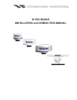 Standard Horizon SI-TEX RADAR Installation And Connection Manual preview