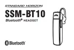 Standard Horizon SSM-BT10 Manual preview
