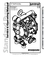 Standard Pump SPFP05 Service & Operating Manual preview