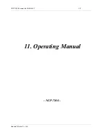 Standard Telecom NCP-7100 Operating Manual preview