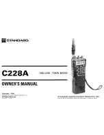 Standard c228a Owner'S Manual preview