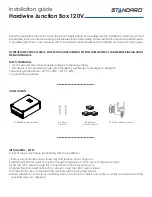 Standard Hardwire Junction Box 120V Installation Manual preview