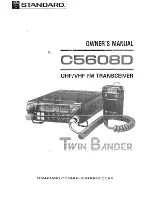 Standard Twin Bander C5608D Owner'S Manual предпросмотр