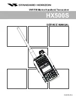 Preview for 1 page of Standart Horizont HX500S Service Manual