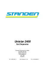 Предварительный просмотр 1 страницы Standen Unistar 2400 Operator'S Handbook Manual