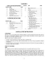 Preview for 2 page of Standex TRI-STAR CO11-E Installation And Operating Instructions Manual