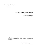 Preview for 1 page of Stanford Research Systems LDC500 Operation And Service Manual