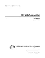 Stanford Research Systems SIM914 Operation And Service Manual preview