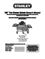 Stanley 100TS Owner'S Manual preview