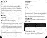 Предварительный просмотр 5 страницы Stanley 3253560774073 User Manual