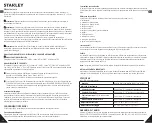 Предварительный просмотр 9 страницы Stanley 3253560774073 User Manual