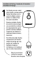 Предварительный просмотр 2 страницы Stanley 51192 Installation & Pairing