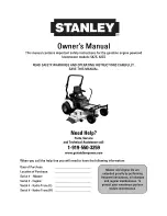 Предварительный просмотр 1 страницы Stanley 54ZS Owner'S Manual