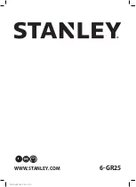 Stanley 6-GR25 Original Instructions Manual preview