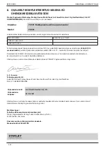 Preview for 220 page of Stanley 70501 Instruction And Service Manual