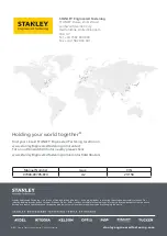 Preview for 260 page of Stanley 70501 Instruction And Service Manual