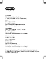 Предварительный просмотр 48 страницы Stanley 909020113 Installation Manual