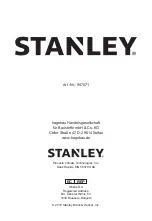 Preview for 26 page of Stanley 957071 Instruction Manual