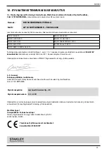 Предварительный просмотр 221 страницы Stanley AV 10 Instruction And Service Manual