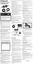 Stanley BM1S Instruction Manual предпросмотр