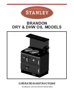 Stanley BRANDON DHW OIL Operation Instructions Manual preview