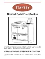 Stanley Donard Installation And Operating Instructions Manual preview