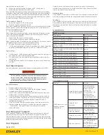 Preview for 9 page of Stanley EA08 Safety, Operation & Maintenance