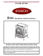 Preview for 1 page of Stanley Erin Installation And Operating Instructions Manual