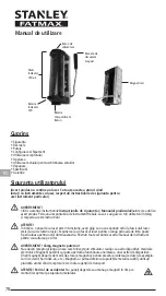 Предварительный просмотр 78 страницы Stanley FATMAX FMHT1-77359 User Manual