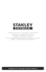 Предварительный просмотр 24 страницы Stanley FATMAX SXPW3425 Instruction Manual