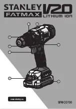 Preview for 1 page of Stanley FATMAX V20 LITHIUM ION SFMCD700 Original Instructions Manual