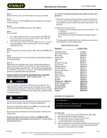 Preview for 11 page of Stanley G5000S Owner'S Manual