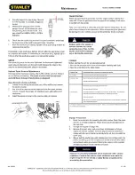 Предварительный просмотр 13 страницы Stanley G5000S Owner'S Manual