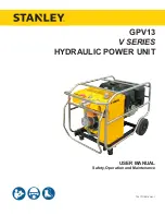 Stanley GPV13 User Manual preview