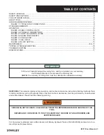 Preview for 3 page of Stanley GPV13 User Manual